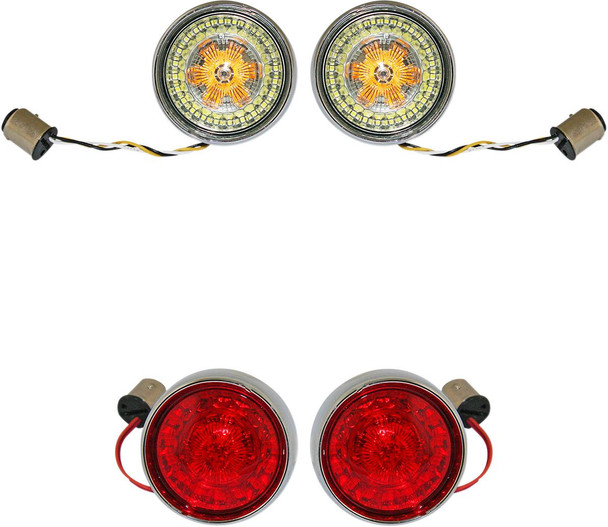 Custom Dynamics - PB-BCM-BB-C - Full Bullet Turn Signal Conversion Kit - Chrome