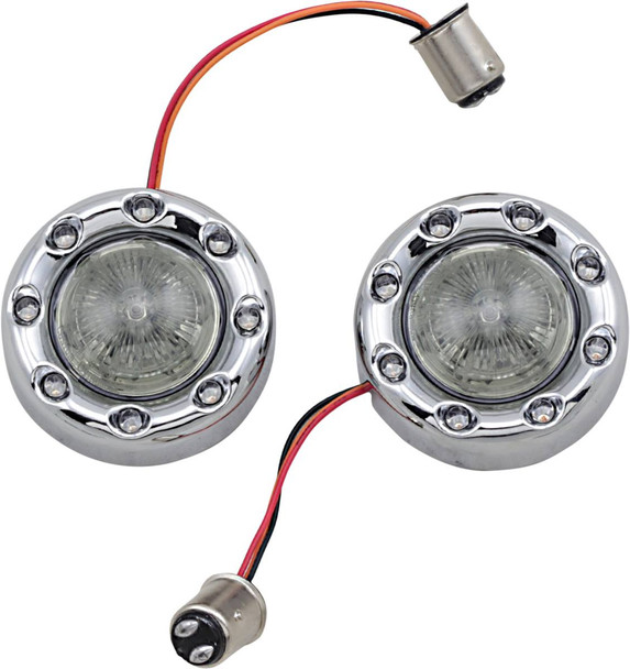 Custom Dynamics - PB-BR-RR-57-CS - Bullet Turn Signal 1157 - Chrome - Smoke Lens