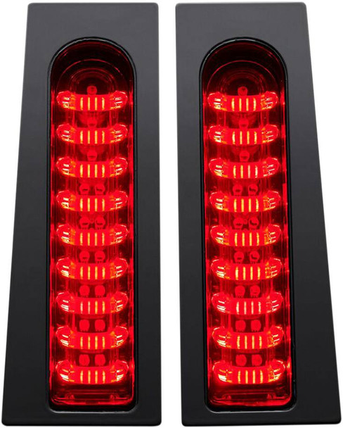 Custom Dynamics - PB-FILL-R-B - ProBEAM® Fillerz® Lights - Red - Gloss Black