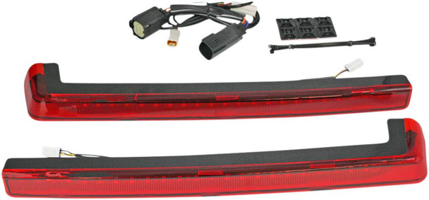 Custom Dynamics - PB-TP-ARM-14R - LED Run/Brake/Turn Tour-Pak® Arms - Red Lens - '14-'25