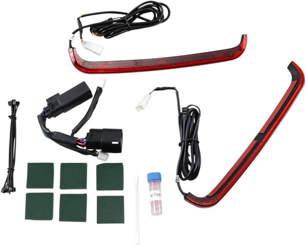 Custom Dynamics - CD-LP-SS6-R - Saddlebag Lights - '10-'13 - Red Lens