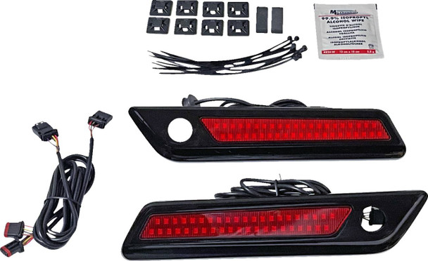 Custom Dynamics - CD-SBL-DC4-RB - Latch Light - Saddlebag - Dual Color - Red - Black