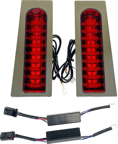 Custom Dynamics - PB-FILL-23-RC - ProBEAM® Auxiliary Fillerz® - Run/Brake/Turn - Red Lens - Chrome