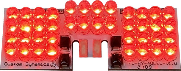 Custom Dynamics - GEN-FT-R-D - LED Fender Tip Boards - Red Dual-Intensity