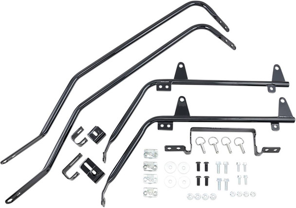 Cycle Visions - CV-7218 - Saddlebag Mounts - Black - FL '18-'21