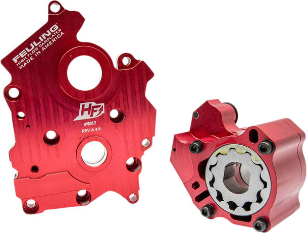 Feuling Parts - 7197 - Race Series Oil Pump with Plate - Oil Cooled - M8