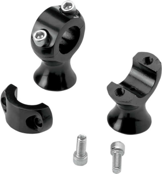 Biltwell - Motorcycle Slimline Handlebar Risers - Black 0602-0568