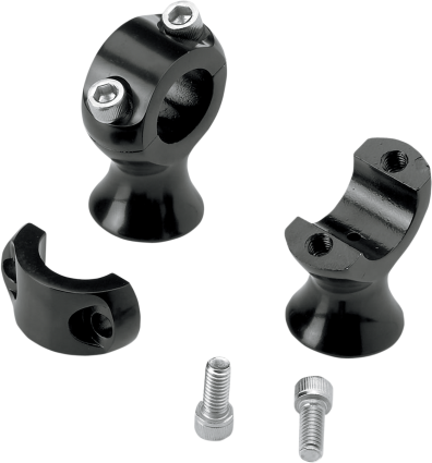 Biltwell - Motorcycle Slimline Handlebar Risers - Black 0602-0568