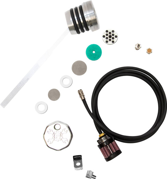 Feuling Parts - 3093 - Vented Dipstick - Polished - Dyna