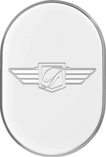 Figurati Designs - FD-01-AC-SS-RT - Antenna Cover - Right Rear Fender - FD Logo - Polished Stainless Steel