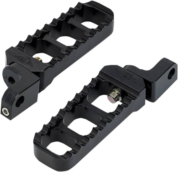Joker Machine - 08-61-3B - Adjustable Serrated Long Footpegs - Black - XL