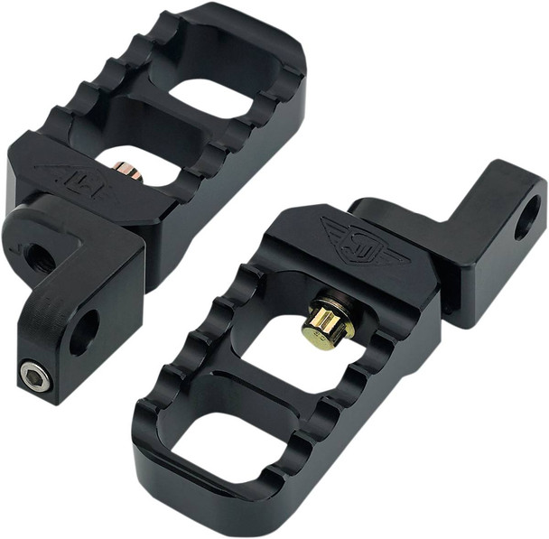 Joker Machine - 08-642-3B - Adjustable Stubby Footpegs - Black - XL