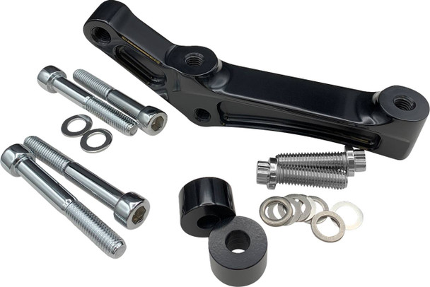 Hawg Halters - FBRMAB-108 - Radial Caliper Mount Adapter Kit - Black