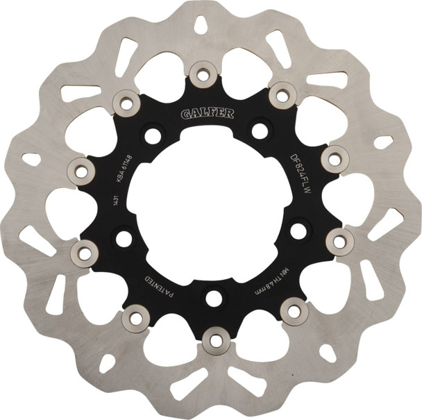 Galfer - DF824CW - Wave® Brake Rotor - Rear - Black Carrier