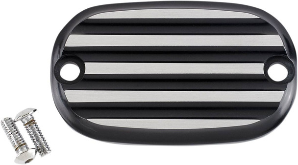 Joker Machine - 08-01-2 - Master Cylinder Cover - Finned - Black/Silver