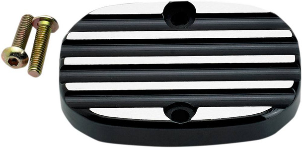 Joker Machine - 08-008B - Master Cylinder Cover - Finned - Black - FL