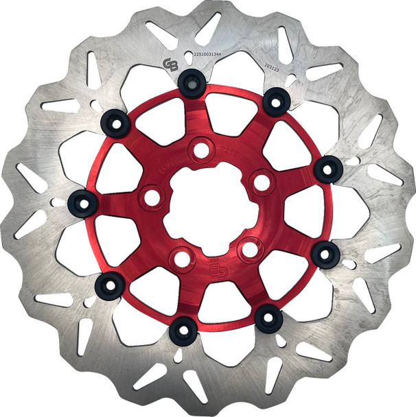 Gbrakes - DF681CW-R - Brake Rotor - Rear - Red