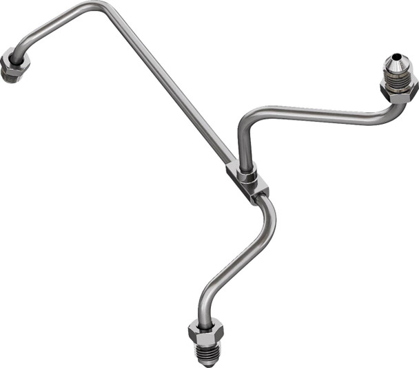 Goodridge - PMCHD-028C - Brake Line Tee Fitting - Front - FLH/FLT '14-'23 Non-ABS Models