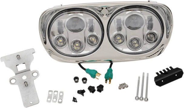 Headwinds - 8-9552-02CA - 5.75" Headlight Assembly - 99-13 FLTR - Chrome