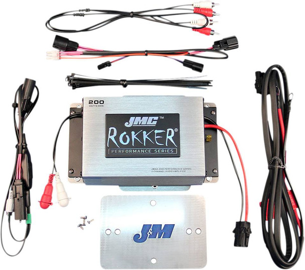 J & M - JMRA-2000HR15 - 200 W Amplifier Kit - Harley Davidson