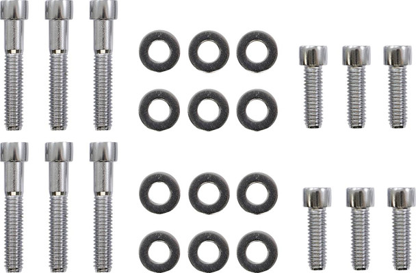 Gardner-Westcott - P-88-15 - Bolt Kit - Rocker Box - Socket-Head - Chrome - Twin Cam