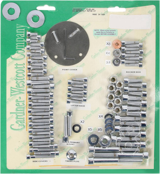 Gardner-Westcott - P-80-84 - Bolt Kit - Motor Set - Socket-Head