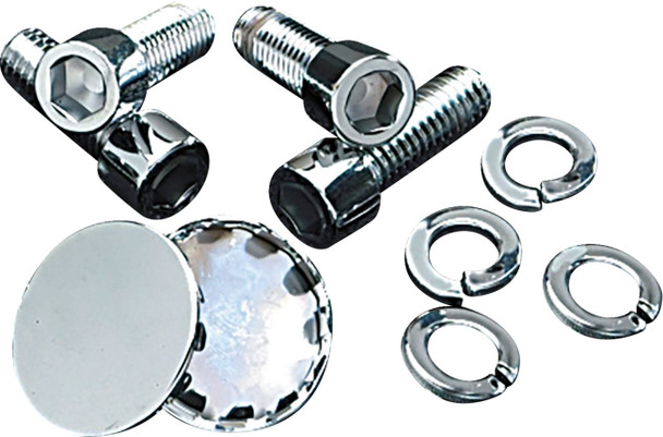 Gardner-Westcott - P-80-79 - Polished Swing Arm Bolts - 7/16"-14 x 1-1/4" with Center Cap Plugs Gardner-Westcott - P-80-79 - Polished Swing Arm Bolts - 7/16"-14 x 1-1/4" with Center Cap Plugs