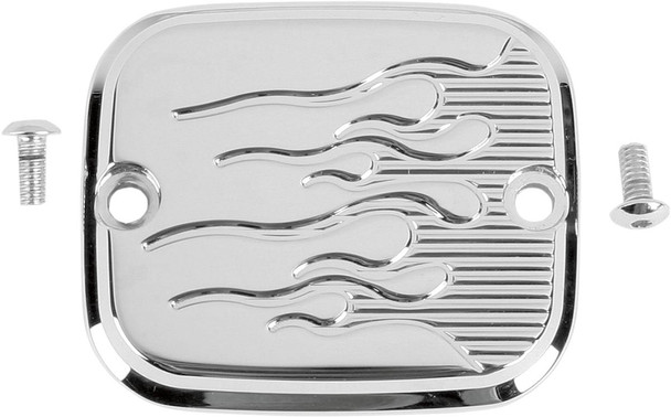 Joker Machine - 951019FC - Front Brake Master Cylinder Cover - Flame - Chrome