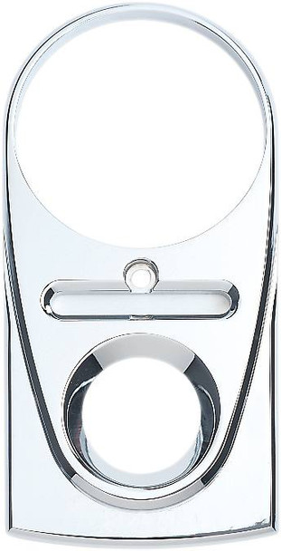 Joker Machine - 04-21S - Tear Drop Upper Dash Cover - Smooth - Chrome