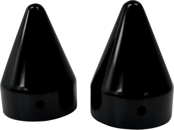 La Choppers - LA-7811-00B - Axle Caps - Spike - Black - Pair
