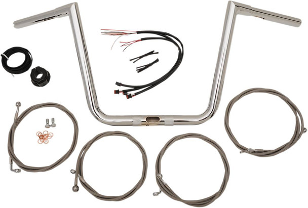 La Choppers - LA-7312KT1-61 - Ape Hanger Handlebar Kit - 10" - Chrome