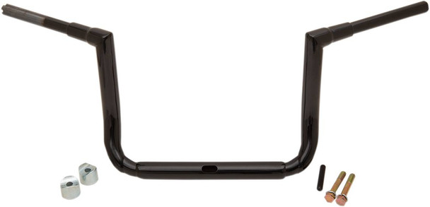 La Choppers - LA-7364-12B - 1-1/2" Grande Twin Peaks Touring Handlebar - 12" - Black