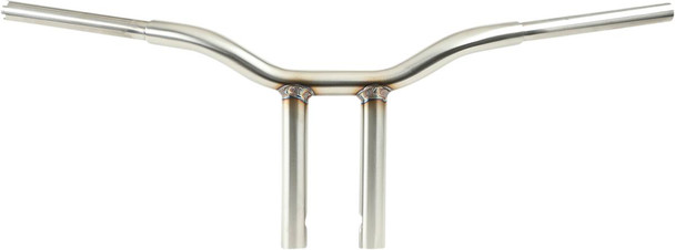 La Choppers - LA-7337-10SS - Kage Fighter Welded Straight-Riser Handlebar - One Piece - 10" - Stainless Steel