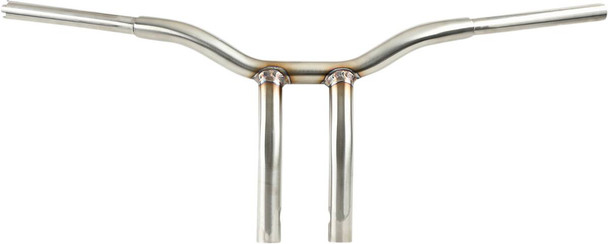 La Choppers - LA-7338-10SS - Kage Fighter Welded Bent-Riser Handlebar - One Piece - 10" - Stainless Steel