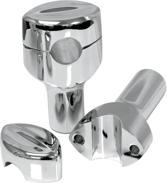 La Choppers - LA-7401-03 - Handlebar Risers for 1" Handlebars - Mohawk - 3" - Chrome