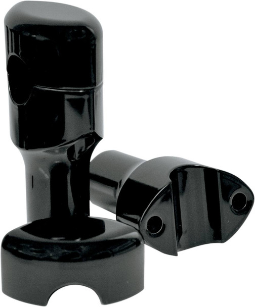 La Choppers - LA-7402-03B - Handlebar Risers for 1" Handlebars - Smooth - 3" - Black