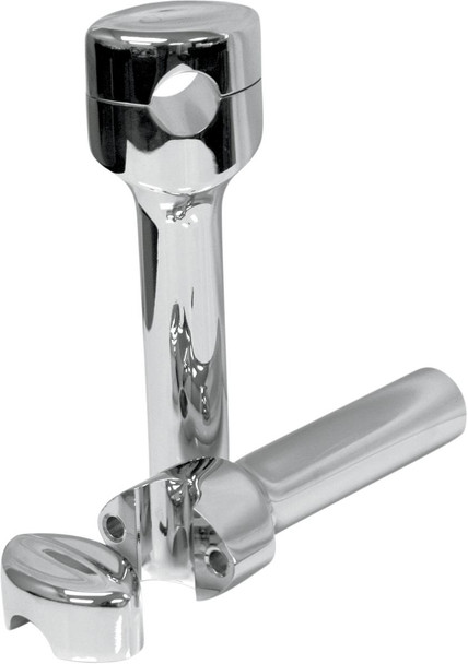 La Choppers - LA-7404-06 - Hefty Handlebar Risers for 1-1/4" Handlebars - 6" - Chrome