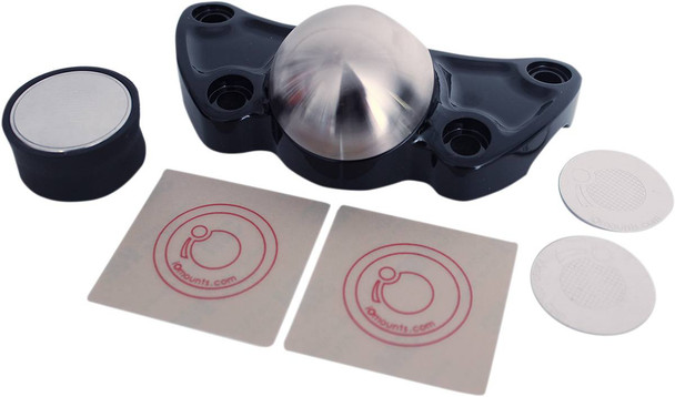 Klock Werks - KWD-02-0385 - iOmounts™ Device Mount - Handlebar Clamp - Black