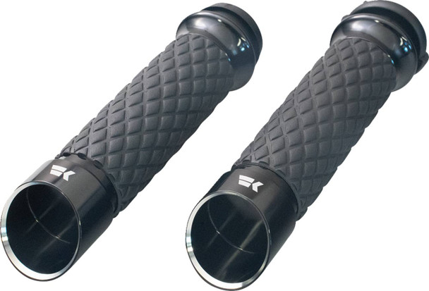 Khrome Werks - 500310 - Edge Grips - Custom Contour - Diamond - Black