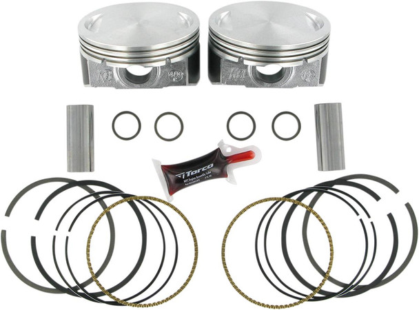 Kb Performance - KB409C.005 - Piston Kit - 3.875" +0.005" - 10.0:1 CR - 103" Twin Cam | 96" Twin Cam Big Bore