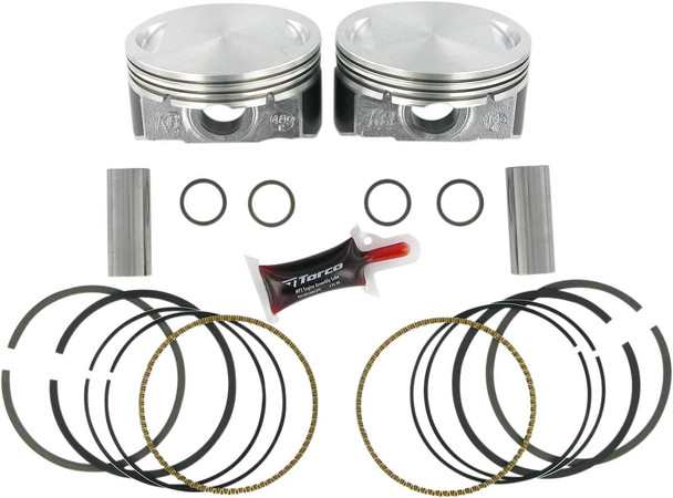 Kb Performance - KB409C.010 - Piston Kit - 3.875" +0.010" - 10.0:1 CR - 103" Twin Cam | 96" Twin Cam Big Bore