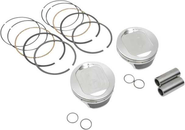 Kb Performance - KB660C.STD - Piston Kit - 3.875" Standard - 10.0:1 CR - 103" Twin Cam | 96" Big Bore to 103" w/SE 95 cc Heads