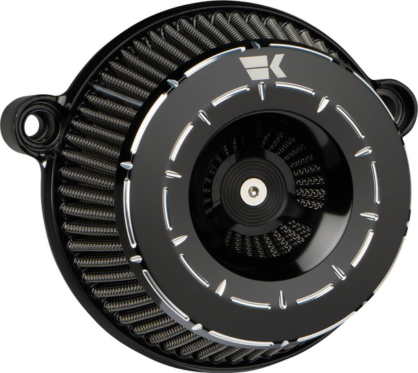 Khrome Werks - 250210 - Instigator Air Cleaner - Tracer - Black - Twin Cam