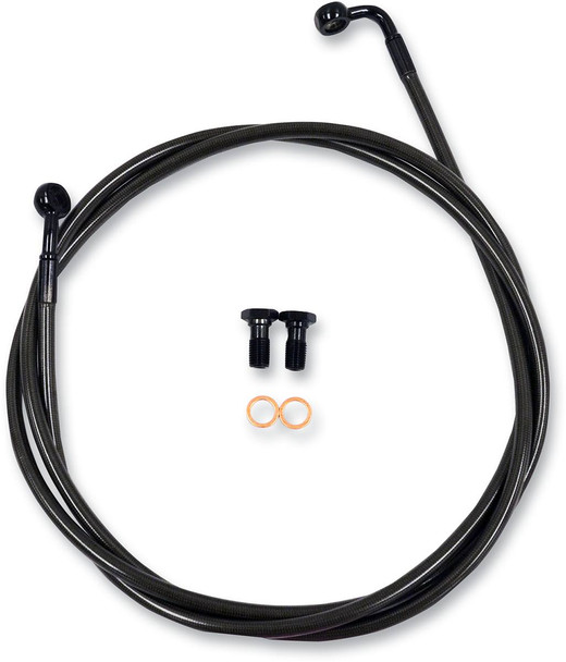 La Choppers - LA-8153B13M - Brake Lines - 12" - 14" Ape Hanger Handlebars - Midnight