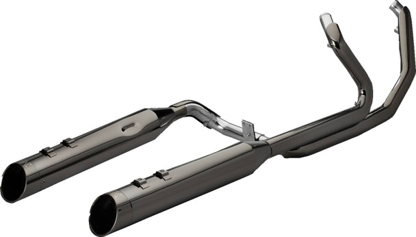 Khrome Werks - 201525 - 2-into-2 Dominator Exhaust System with 4-1/2" Mufflers - Eclipse® with Edge Tip - M8