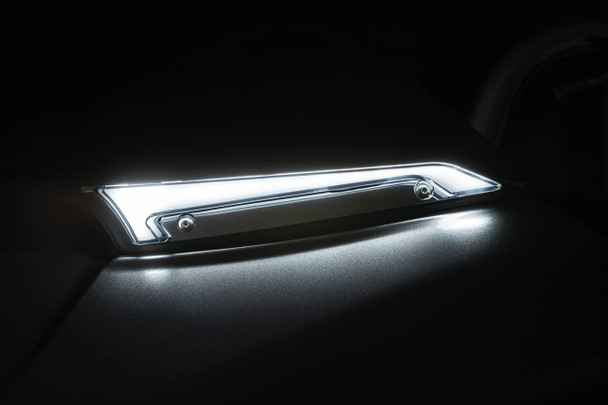 Kuryakyn - KUR2945 - Windshield Trim with Light - Chrome