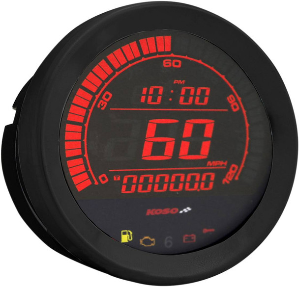 Koso North America - BA051010 - 4" Speedometer - Black