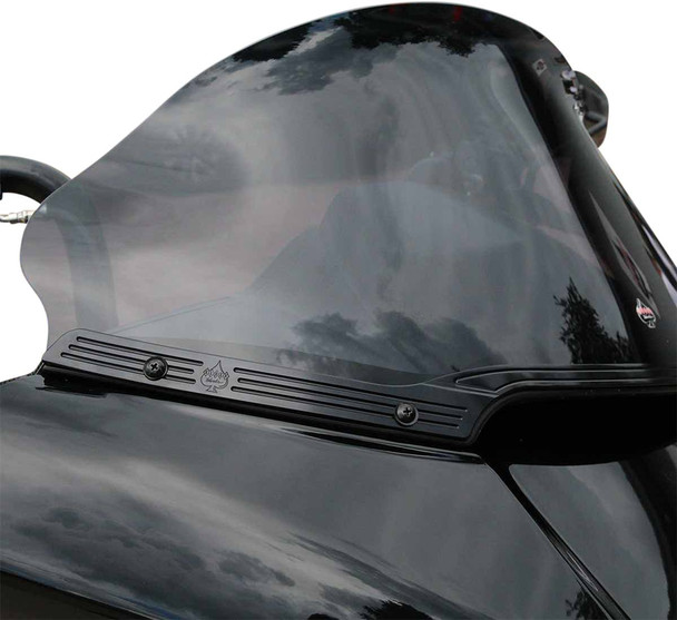 Klock Werks - KWW-01-0582 - Windshield Trim - KERF - Blacked Out Klock Werks - KWW-01-0582 - Windshield Trim - KERF - Blacked Out