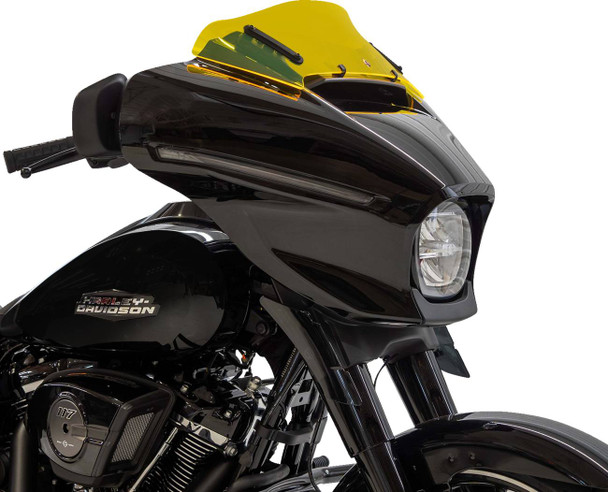 Klock Werks - KWW-01-0738 - Kolor Flare™ Windshield - 6-1/2" - Yellow Ice - FLHX