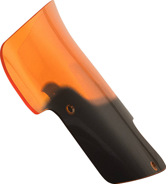 Klock Werks - KWW-04-0628 - Kolor Flare™ Windshield - 8" - Orange - Indian